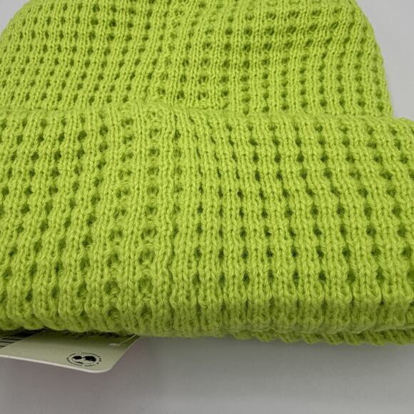 Free People Movement Lime Green Cool Down Beanie Size ALL NWT - Picture 6 of 11